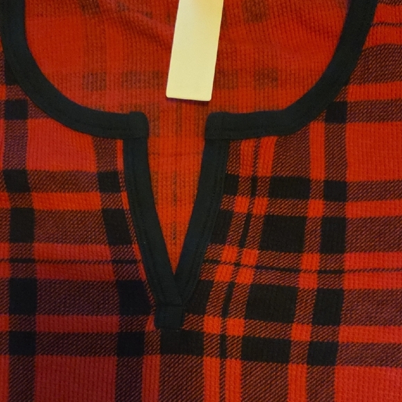 Victoria's Secret Red and Black Plaid Pajama Set - Picture 5 of 10